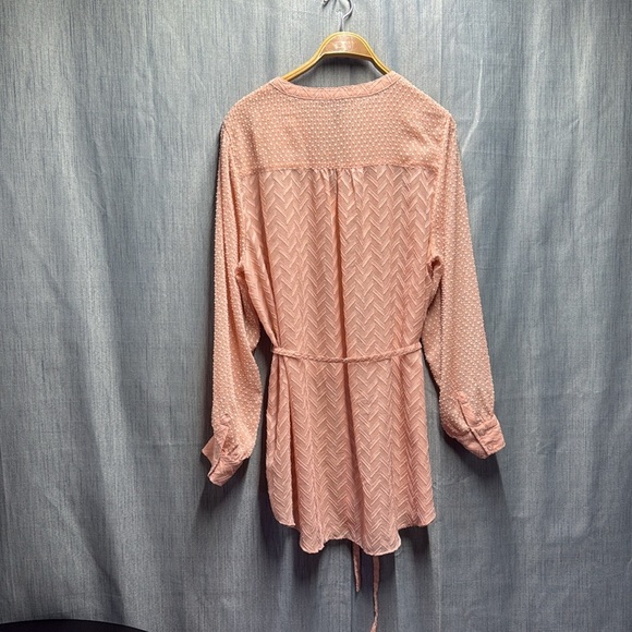 🏴 Women's Pink Button-Up blouse size 18 - Picture 5 of 6